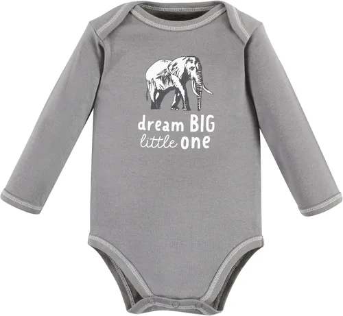 Vista 6 de Touched by Nature baby-girls Organic Cotton Long-sleeve Bodysuits