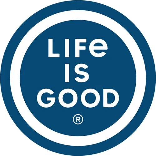 Vista 6 de Life is Good Camiseta vintage Crusher para mujer, diseño de tres rayas, bandera estadounidense