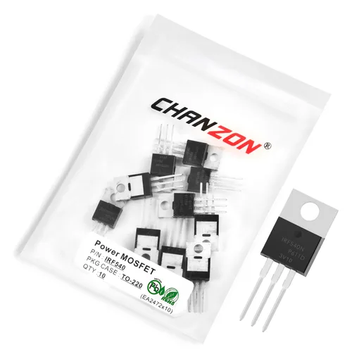 Vista 29 de Chanzon 2N60 TO-220AB NMOS MOS N-Channel Power MOSFET Transistor, alto voltaje y corriente nominal, (paquete de 10 unidades)