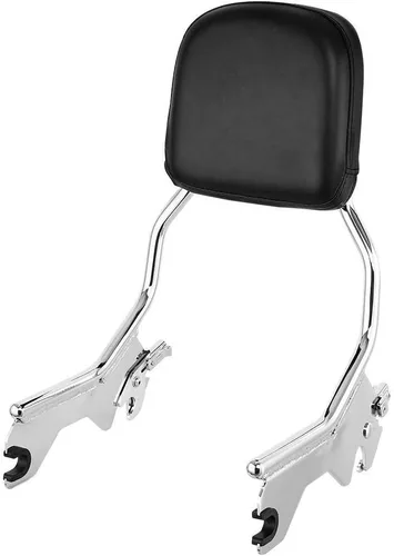 Vista 9 de TCMT Respaldo Vertical de Barra Sissy Estándar con Kit de Hardware de Acoplamiento Compatible con Harley Heritage Classic FLHC Street Bob FXBB