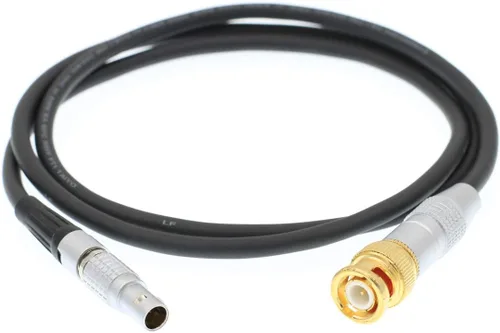 Vista 5 de Grabación Ambiental BNC a 5 pin macho Cable en espiral Cable de código de tiempo para ARRI Alexa/dispositivos de sonido (cable enrollado)
