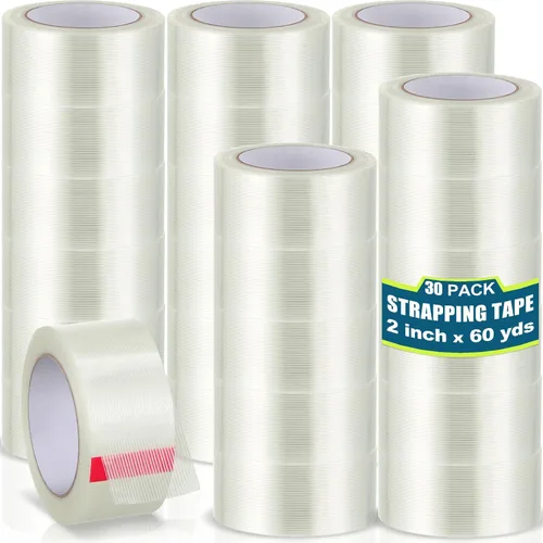 Vista 8 de Treela 40 rollos de cintas de flejado a granel 2 pulgadas x 60 yardas 5.5