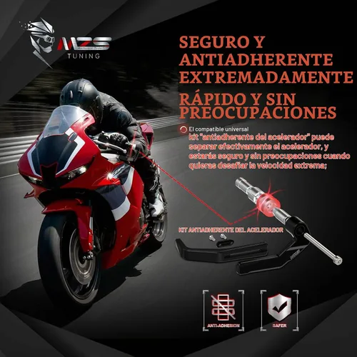 Vista 6 de MZS - Protectores de palanca de motocicleta, 7/8 de aluminio para freno de embrague