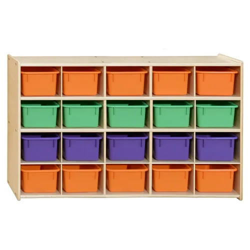 Vista 14 de Contender Estante preescolar Cubby para estante de almacenamiento de aula
