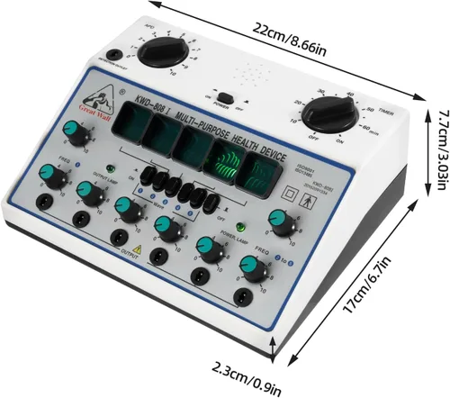 Vista 2 de KWD808-I Máquina eléctrica del estimulador de la acupuntura 6 Salida Patch Massager Cuidado para la acupuntura de impulso eléctrico 500-1000hpa