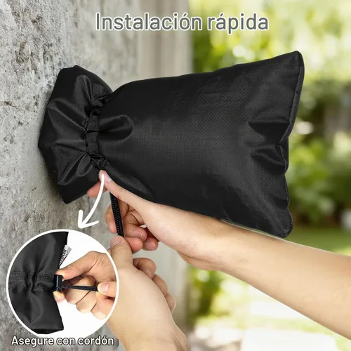Vista 6 de Cubierta de Grifo al Aire Libre Ampliada para Protección contra Congelación en Invierno, Thinsulate de 3M, 10”H x 6.3”W Fundas para Aspersores