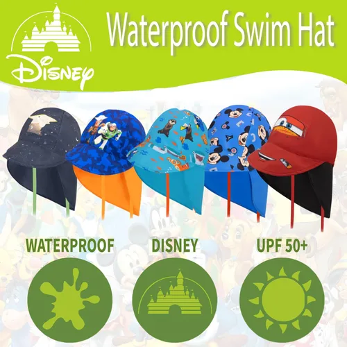 Vista 3 de Disney Sombrero de natación para niños pequeños sombrero de sol para niños sombrero de verano con favoritos sombrero de sol para bebé