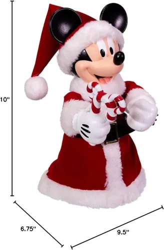 Vista 9 de Kurt Adler DN9168 punta para árbol de navidad / centro de mesa con forma de ratón Mickey de 10" con brazos flexibles