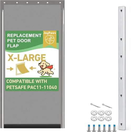 Vista 15 de Solapas grandes de repuesto para puerta con soporte de metal, tornillos y arandelas de acero inoxidable 304, compatibles con PetSafe Freedom