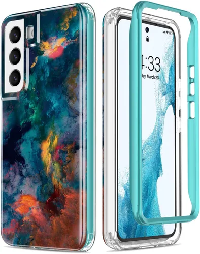 Vista 13 de Esdot Funda para Samsung Galaxy S22, Grado Militar Aprobada en Prueba de Caída de 21 pies, Cubierta Resistente con Diseños de Moda para Mujeres