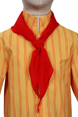 Vista 5 de Disfraz de Antonio para niños, camisa y pantalones, abrigo, uniforme de Halloween, Rojo