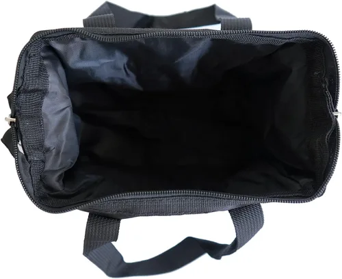 Vista 4 de Yuanhe Bingo Dauber Tote Bag - Bolsa de 6 bolsillos con patrón de bingo, Negro -, Bolso