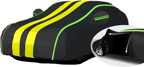 Vista 9 de DUBOM Car Cover Outdoor Waterproof for KIA Cerato IV Saloon, Car Covers Waterproof Breathable Large, Car Cover Dustproof Anti-UV Anti-Scratch Car