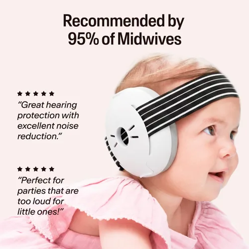 Vista 4 de Alpine Muffy - Protección de oídos para bebés y niños pequeños de hasta 36 meses, certificado CE y ANSI, orejeras con reducción de ruido, cómodos