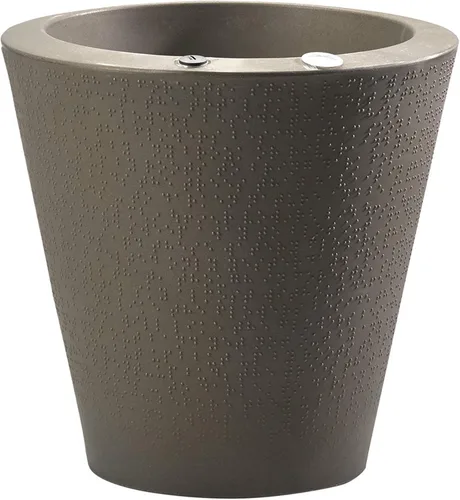 Vista 14 de Crescent Garden Maceta de autorriego para interiores y exteriores, negro caviar, 16 pulgadas, 20", Ceniza Fresno