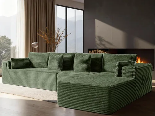 Vista 108 de Sofá modular de gran tamaño de 108 pulgadas, cómodo sofá deshuesado en forma de U para sala de estar, asientos extra profundos, sin montaje, sofá