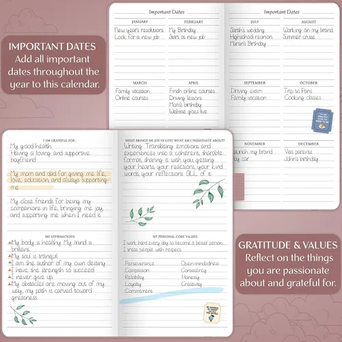 Vista 6 de Legend Planner Pocket - Pequeño diario mensual y semanal sin fecha y calendario para productividad, mini planificador organizador de vida perfecto
