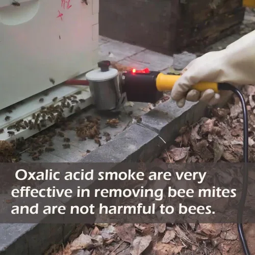 Vista 3 de Vaporizador de ácido oxálico, ácido oxálico atomizando equipo de apicultura para el tratamiento de ácaros de la colmena para abejas 12V 180W