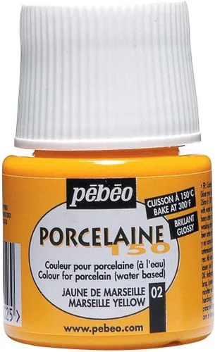 Vista 28 de Pebeo Porcelaine 150 - Pintura para porcelana de alto brillo a base de agua, botella de 45 ml - Negro abismo