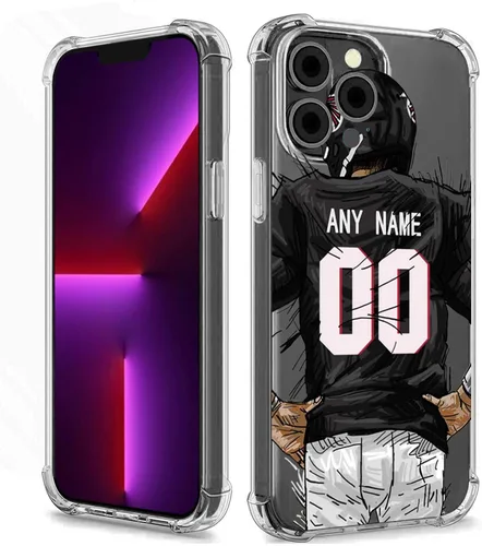 Vista 16 de Funda protectora personalizada con nombre y números para iPhone 15, 14, 13, 12, 11 Xs Max XR 8 7 6 Plus 11 Pro Mini, delgada, a prueba de golpes