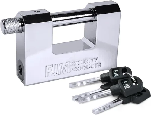 Vista 9 de FJM SPSA60-KA - Candado de alta seguridad estilo D, mejora del hogar, cerradura antirrobo para remolque, cerradura para bicicleta y cerradura