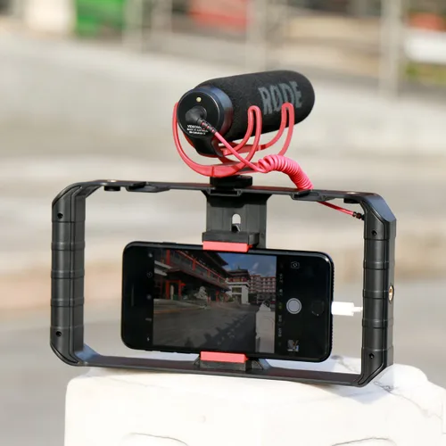 Vista 8 de Ulanzi U Rig Pro Video Rig para iPhone, Estabilizador de Teléfono con Triple Soporte de Zapata Fría, Soporte de Trípode de Teléfono para iPhone 16