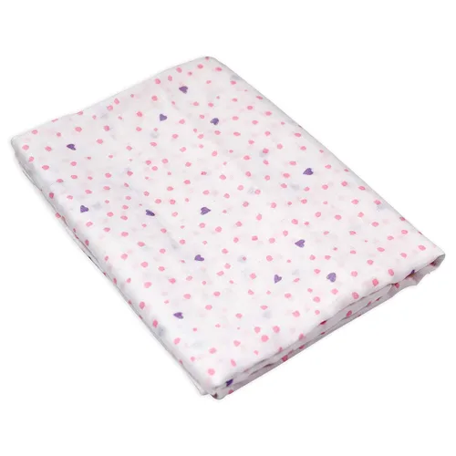 Vista 4 de HonestBaby Paquete de 3 mantas de algodón orgánico, flor de rosa, talla única