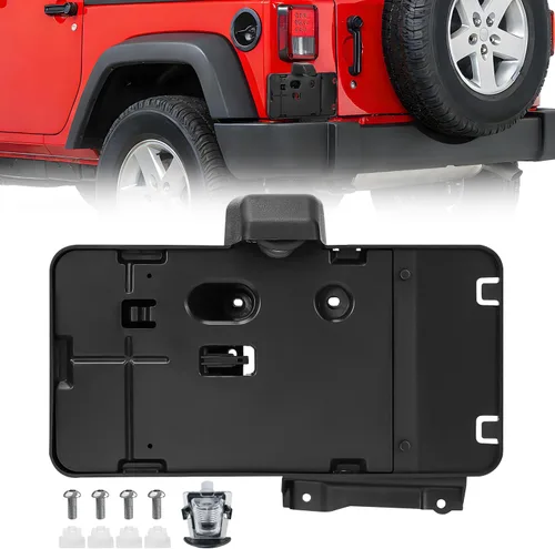 Vista 13 de Nilight Soporte de placa frontal para Ford Bronco de 2/4 puertas 2021 2022 2023 2024 2025 Soporte de montaje de placa de matrícula de acero