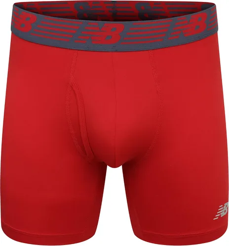 Vista 2 de New Balance Men's 6" Premium Performance Boxer Brief with Fly Front (3 Pack)