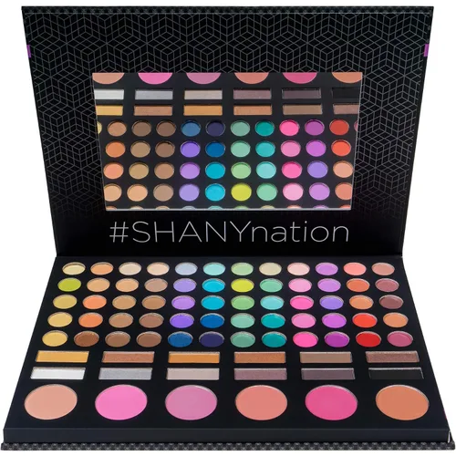 Vista 5 de SHANY - Paleta lista para festivales - Sombras de ojos altamente pigmentadas y mezclables, maquillaje rubor y polvo facial. Kit de maquillaje con 78