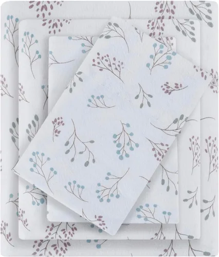 Vista 32 de Sleep Philosophy - True North - Juego de sábanas de franela, 100% de algodón, cómodo, bonito y muy suave, con bolsillo elástico que se adapta a