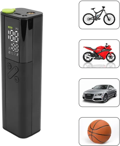 Vista 8 de Bomba de bola eléctrica, pantalla LED, bomba de aire con medidor de presión preciso, 5 modos de inflado, multifuncional de 3 a 18 psi, diseño