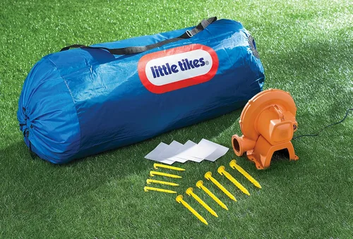 Vista 6 de Little Tikes Jump 'n Slide Bouncer Inflable Incluye Soplador de Servicio Pesado con GFCI, Estacas, Parches de Reparación y Bolsa de Almacenamiento