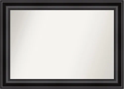 Vista 267 de Amanti Art Espejo personalizado, espejo de baño negro puente, espejo de pared o espejo de tocador de baño sobre el fregadero (26 x 26 pulgadas)
