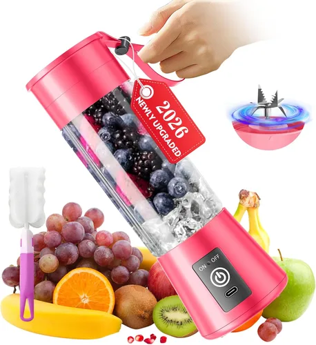 Vista 15 de Cordless Portable Personal Size Blender - Mini Blender Make Smoothies and Shakes, 380Ml BPA Free Travel Cup, Powerful Blending Suit in