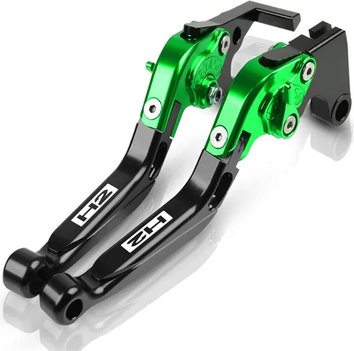 Vista 13 de for Kawasaki H2 H2R 2015 2016 Motorcycle Brake Clutch Levers Adjustable Folding Extendable CNC Accessories with Logo Lever (Color : 1)