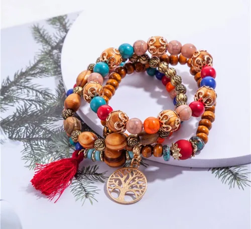 Vista 7 de ALIMITOPIA 50 dijes de árbol de la vida de aleación para manualidades, pulseras, collares, joyas, accesorios