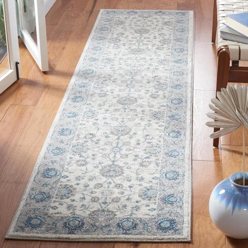 Vista 18 de Safavieh Sofia Collection SOF330B, tapete clásico color gris claro y beige, Polipropileno