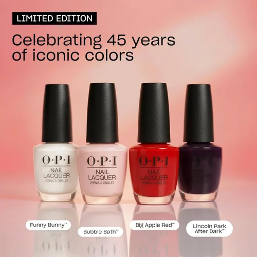Vista 4 de OPI Nail Lacquer Gift Sets Creme & Shimmer Shades Chip Resistant Nail Polish Trending, Spring, Summer, Fall & Winter Holiday Collections