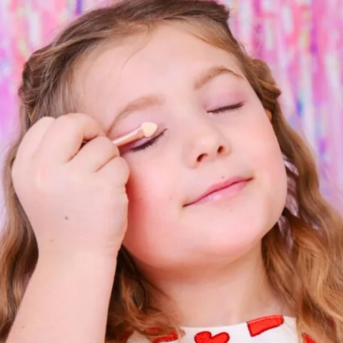 Vista 8 de MISS NELLA Maquillaje para sombra de ojos para niños - Cielos rosados, juguete cosmético para niños, maquillaje no tóxico