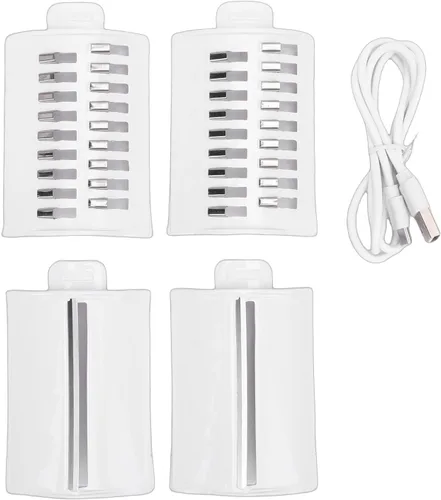 Vista 9 de Fockety Rallador eléctrico de queso, rallador eléctrico giratorio recargable, triturador eléctrico con 4 cortadores reemplazables para queso