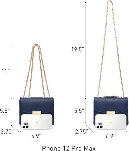 Vista 5 de Dasein Bolso cruzado pequeño para mujer, bolso de noche de diseñador, cartera clutch, bolso de mano para boda/baile de graduación/fiesta con doble