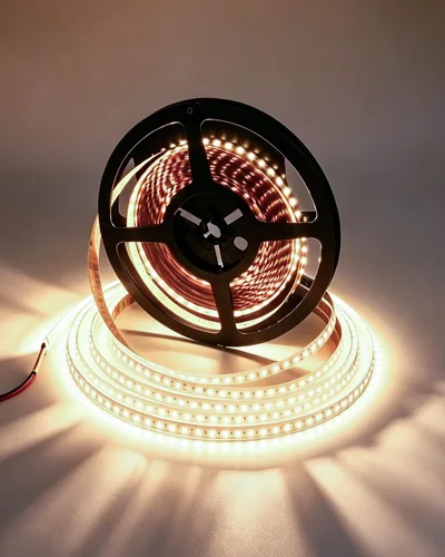 Vista 11 de VST - Tira de luces LED de 12 V, 2835 cortables, conectables, 120 LEDs/m Flexible & Dimmable LED Tape Light for Indoor Under Cabinet Bedroom