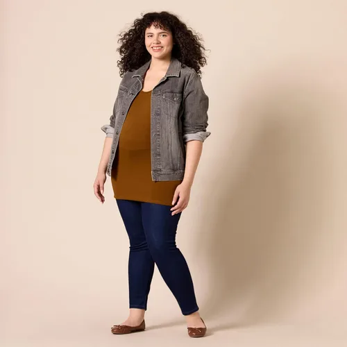 Vista 6 de Tienda Essentials Camiseta de maternidad para mujer, paquete de 2
