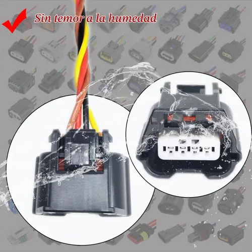 Vista 3 de Sensor de flujo de aire masivo Conector Conector de Coleta Arnés 22680-3VA0A AFH60M-47 Reemplazo para Nissan Infinity