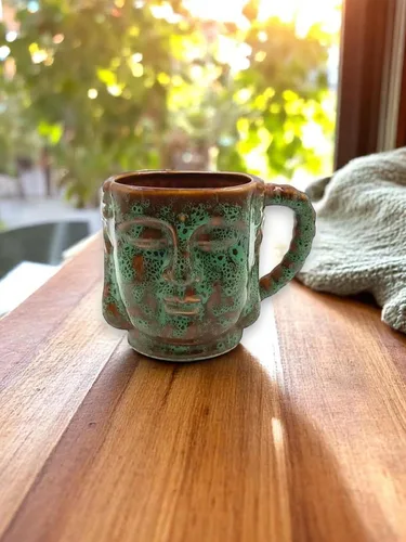 Vista 2 de Buddha - Taza de café de cerámica de 16 onzas F.e.s.s.