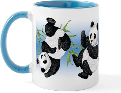 Vista 16 de CafePress Turtle And Panda - Taza de café de cerámica de 11 oz (11.0 fl oz)