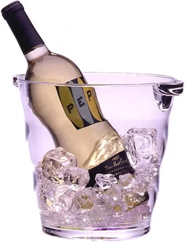Vista 2 de Prodyne Cubo de vino acrílico, 4 cuartos de galón, transparente