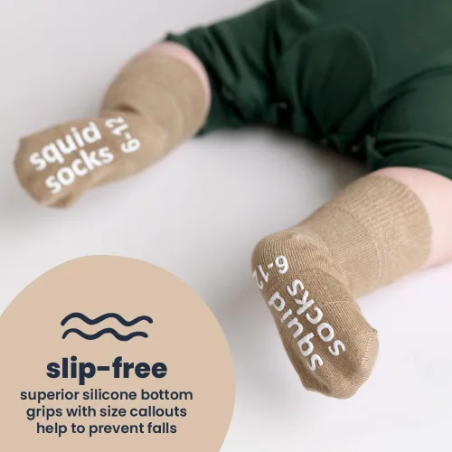 Vista 107 de squid socks Calcetines de viscosa de bambú 0-6M, 6-12M, 12-24M y 2T-3T Calcetines que se mantienen puestos