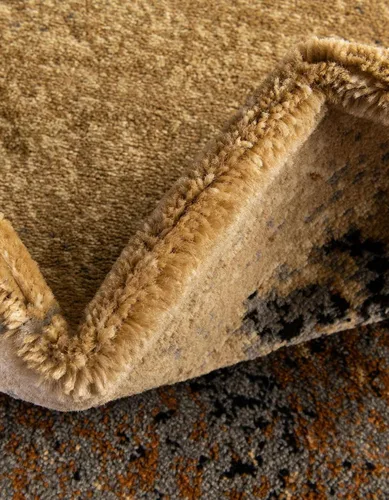 Vista 7 de Unique Loom Barista Collection - Alfombra Excelsa (octágono de 6 pies 1 pulgada, beige/marrón)